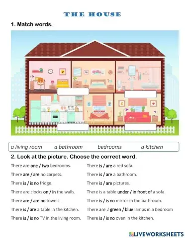 The house + living room