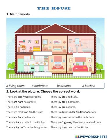 The house + living room