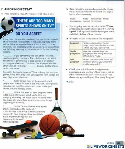 Writing an opinion essay