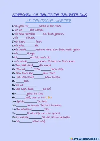 25 deutsche wörter