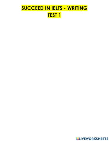 Cambridge Succes In Ielts - Writting - Test 01