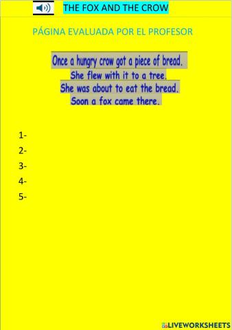 The fox and the crow