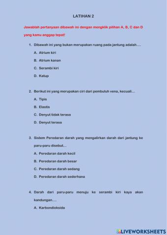 Soal latihan 2