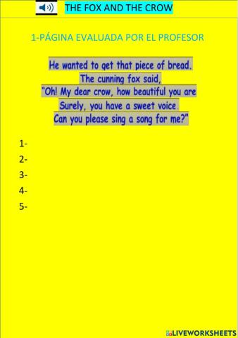 The fox and the crow