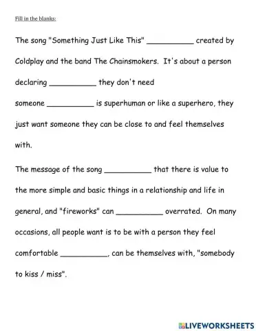 Something Just Like This - Coldplay