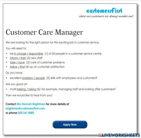 job advert onestopenglish employability