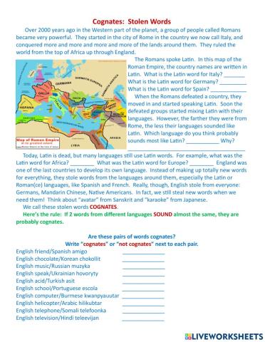 Cognates Introduction