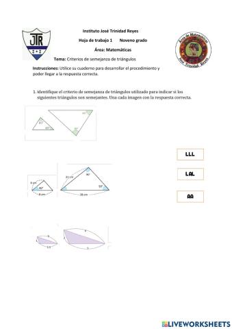 Semejanza De Triángulos