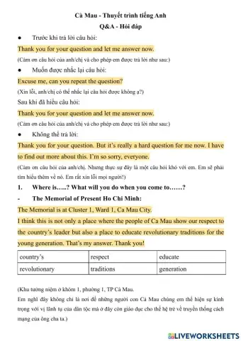 Cà Mau - Hỏi đáp