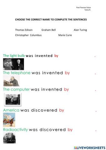 Inventors past passive voice