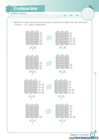 Comparamos números hasta el 29