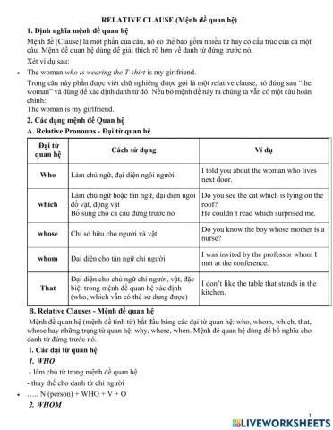 Relative clause
