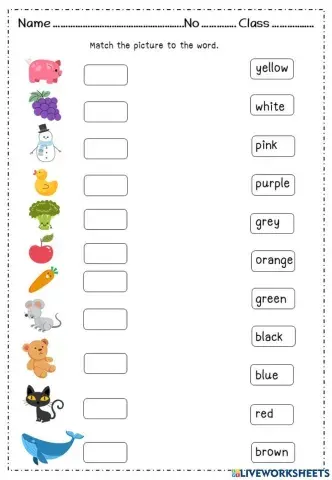 Colors (Drag and Drop)