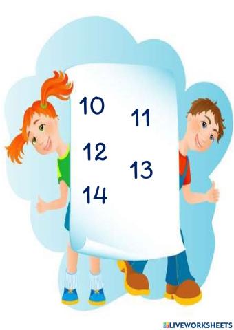 Números del 10 al 19 (aprender) (2)