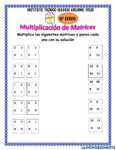 Multiplicación de matrices