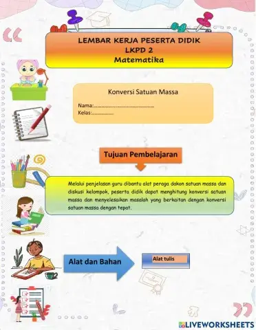 Lkpd konversi satuan massa