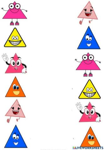 Triunghiuri vesele! Potivește!