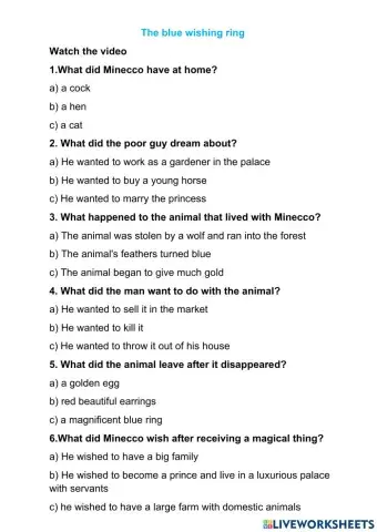 The blue wishing ring