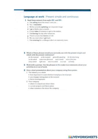 Business present simple