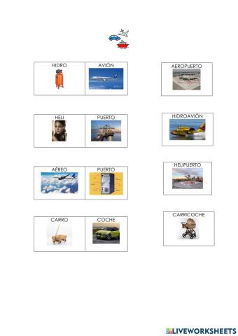 Vehículos palabras compuestas