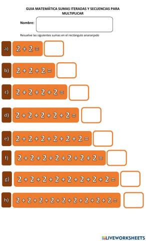 Sumas y secuencias 2