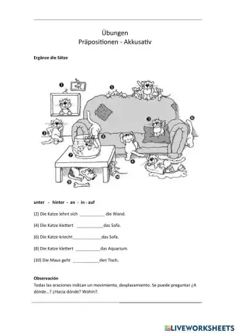 Wechselpräpositionen 1