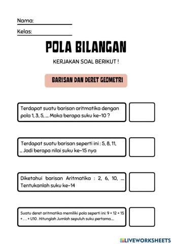 Pola Bilangan