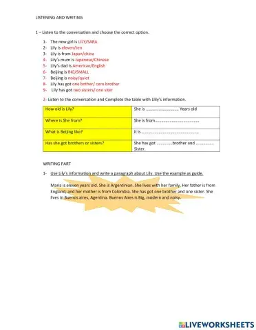 Listening personal information