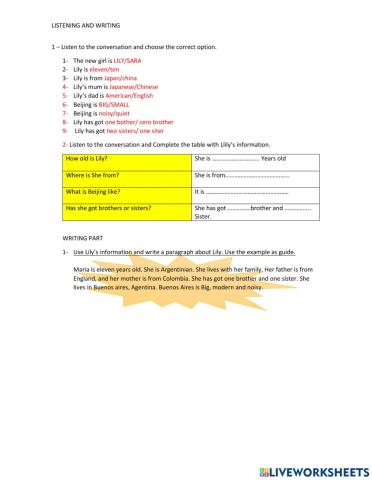 Listening personal information