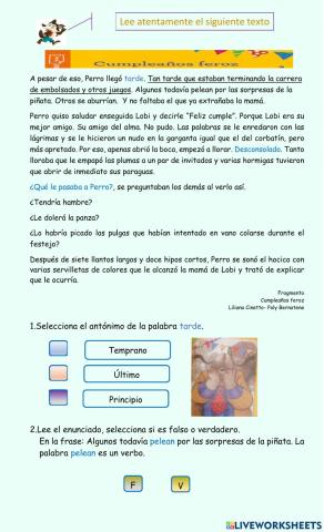 Comprensión lectora