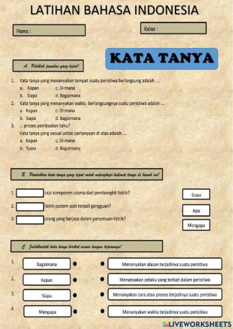 2. tema 2 - bahasa indonesia - kalimat tanya