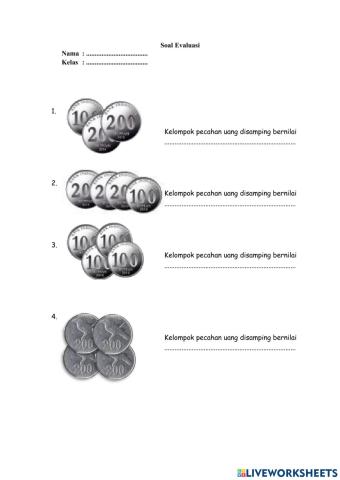 Evaluasi MTK kelas 2