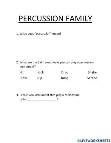 Percussion
