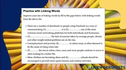 Practicing with Linking Words