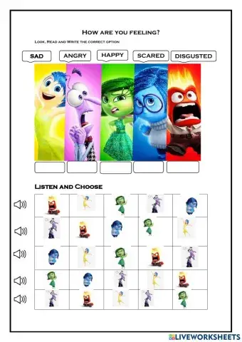 Inside out Emotions