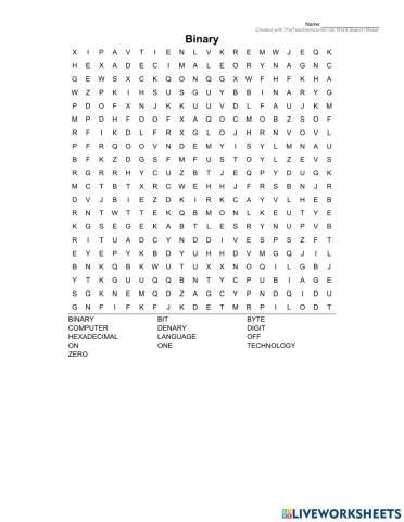 Binary Wordsearch