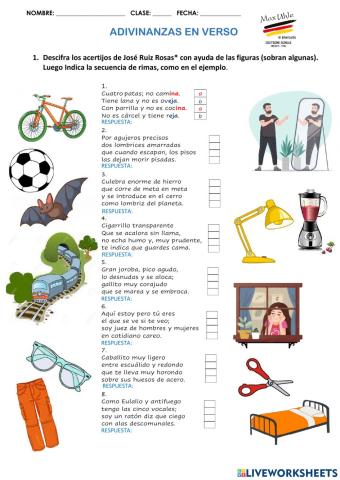 Adivinanzas en verso