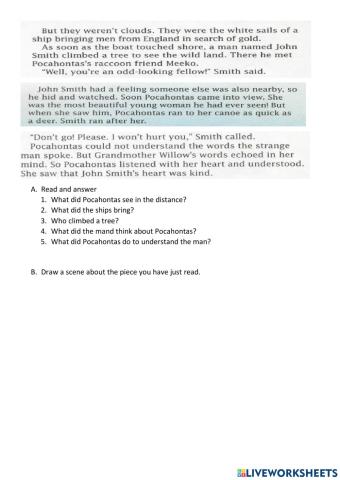 Pocahontas and Smith