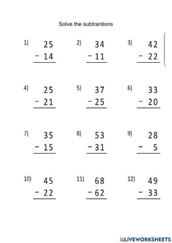 Math-Subtractions