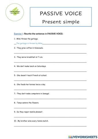 LESSON 49 - PASSIVE VOICE in PRESENT SIMPLE