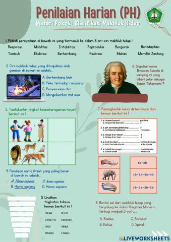 PH Klasifikasi Makhluk Hidup