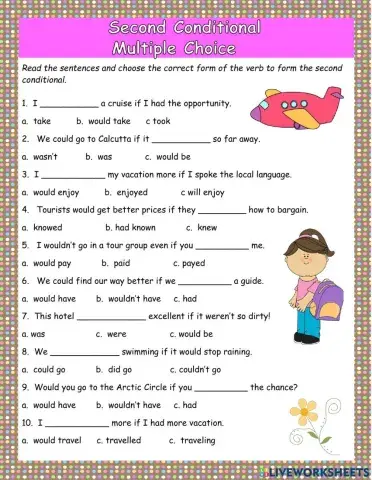 Second Conditional Multiple Choice