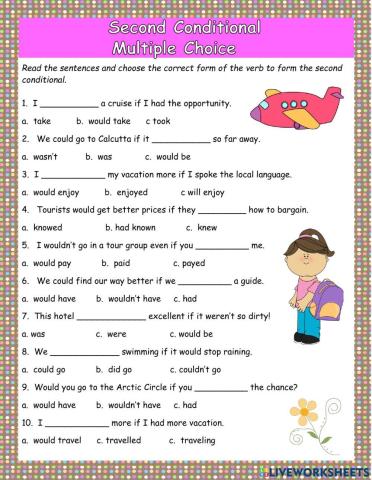 Second Conditional Multiple Choice