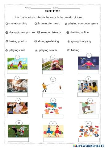 Free time Activity