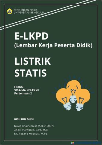 E-LKPD Listrik Statis Pertemuan 2