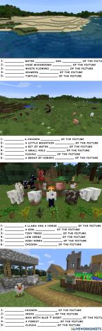 There is-There are - Positions with Minecraft