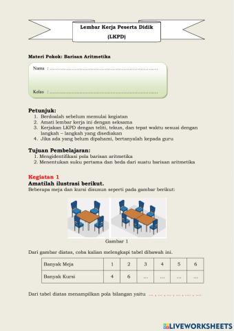 Matematika Barisan aritmetika