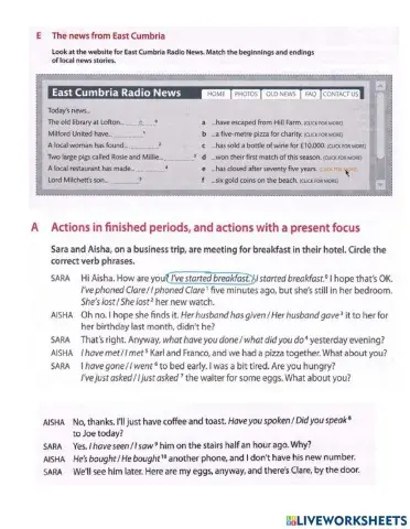 Past Simple vs Present Perfect