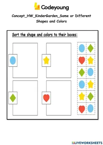 Same and different shape