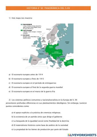 Panorámica del mundo actual